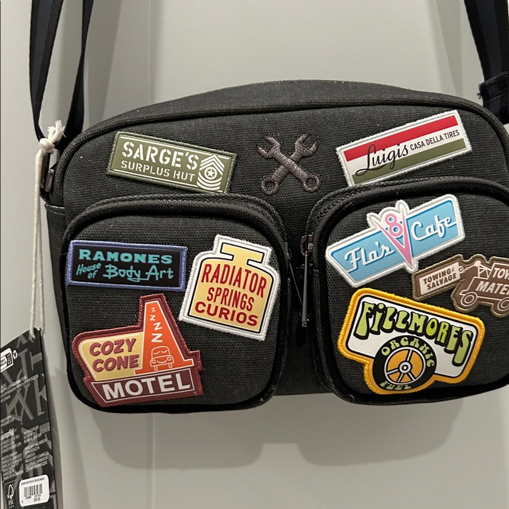 Loungefly Disney Pixar Cars Radiator Springs Patches Crossbody - Picture 6 of 6